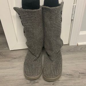 Gray UGG Sweater Boots